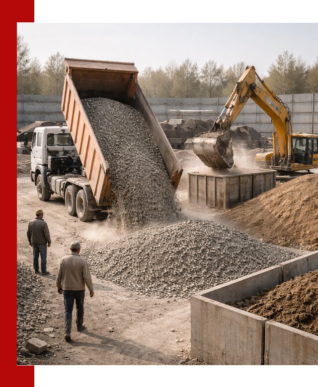 Доставка нерудных материалов с погрузкой и разгрузкой в Кизляре