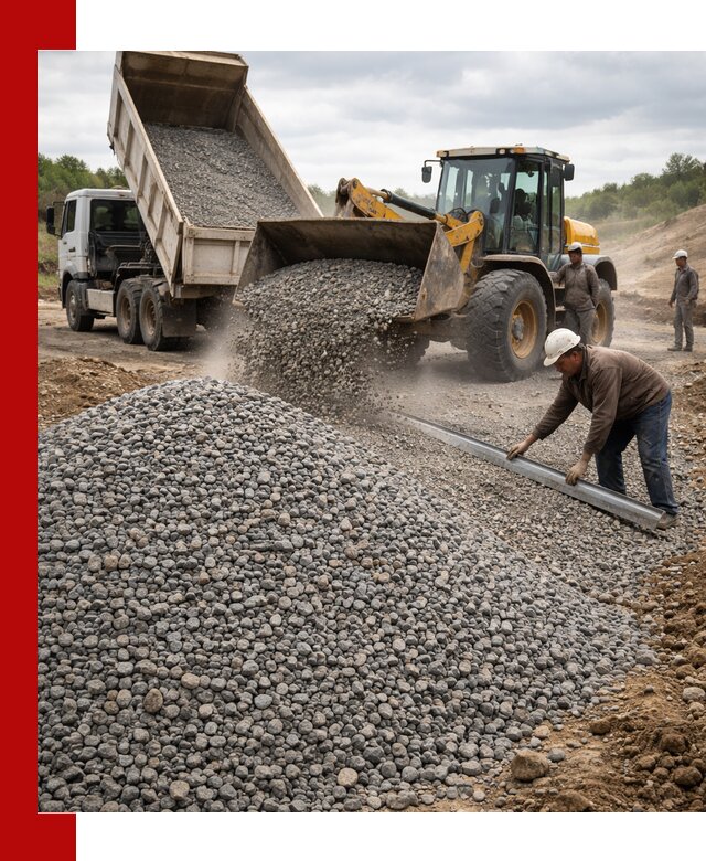 Гравийный щебень фракция 5-20 с доставкой в Кизляре