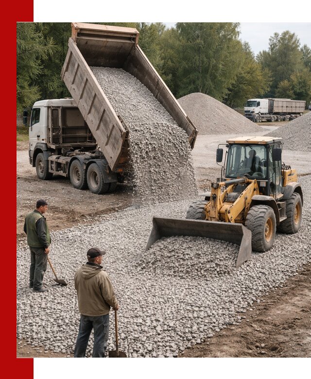 Купить гравийный щебень фракция 20-40 в Кизляре с доставкой