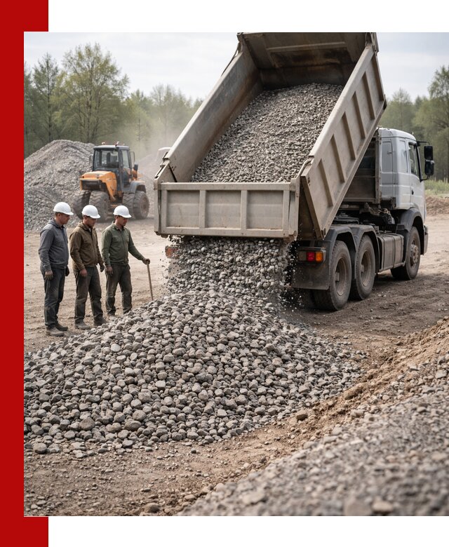 Доставка гравийного щебня фракции 70-120 в Кизляре