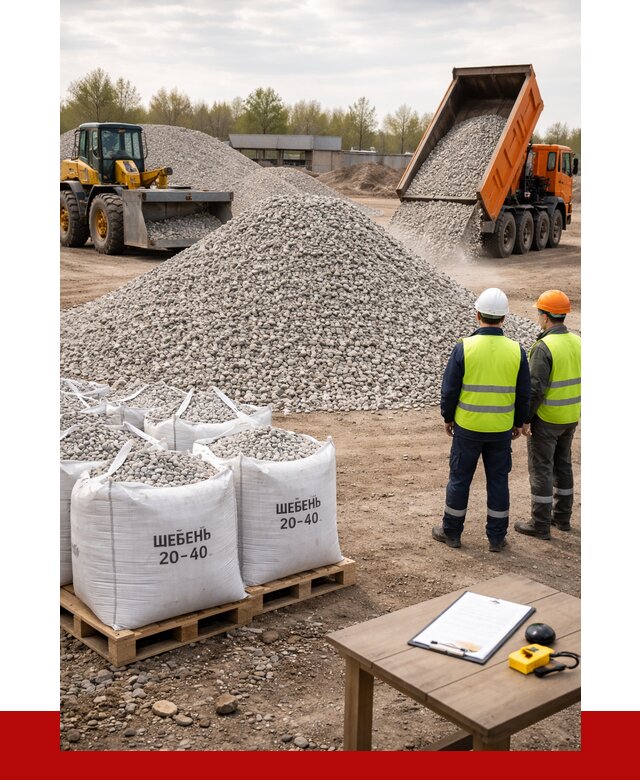 Известняковый щебень 20-40 в Кизляре от 2134 р. ПРОНЕРУДКзр