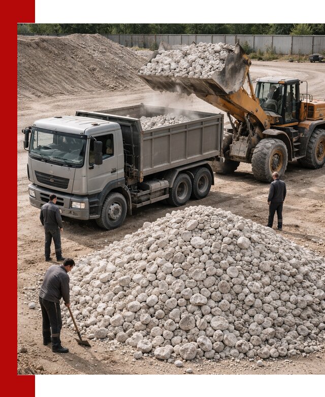 Известняковый щебень фракция 70–150 с доставкой в Кизляре