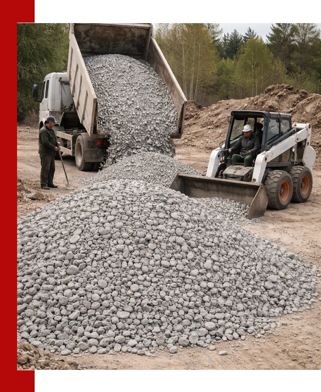 Доставка доломитового щебня в Кизляре напрямую от карьера