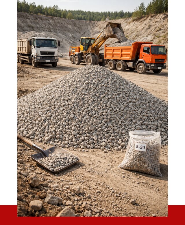 Доломитовый щебень фр. 5-20 в Кизляре от 4268 р. | ПРОНЕРУДКзр