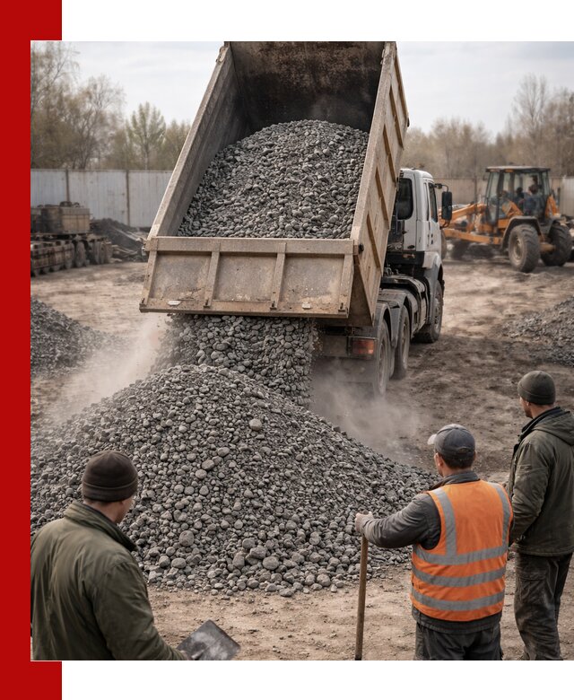 Доставка шлакового щебня в удобные сроки по выгодной цене в Кизляре