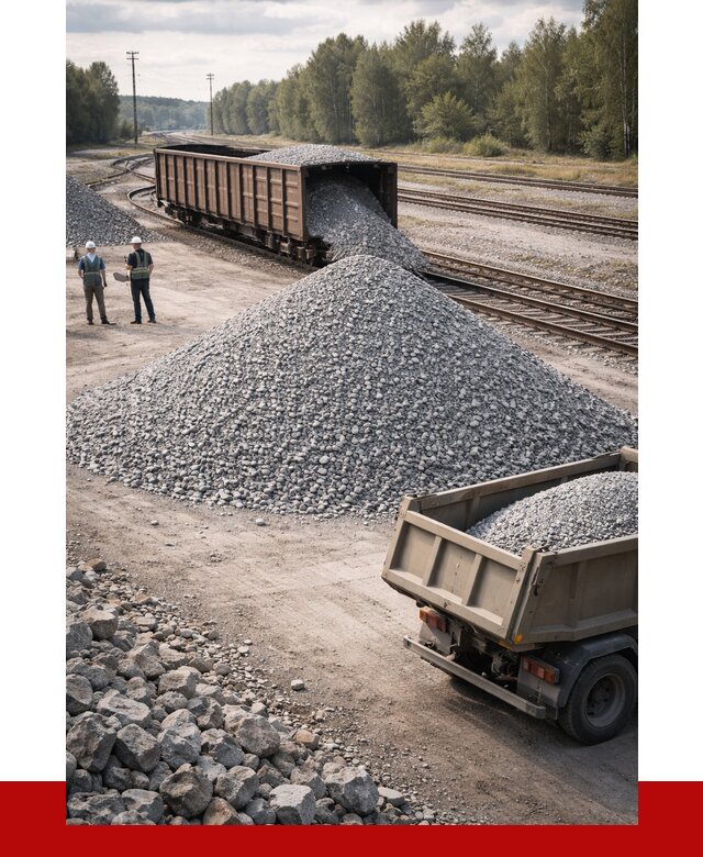 Железнодорожный щебень 20-60 в Кизляре от 1727 р. | ПРОНЕРУДКзр