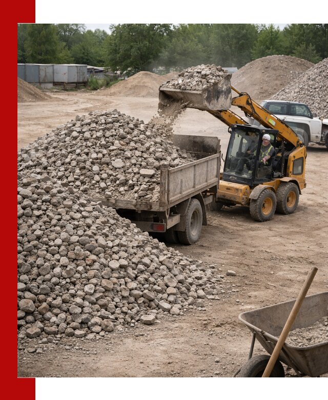 Доставка вторичного щебня в Кизляре для строительных работ