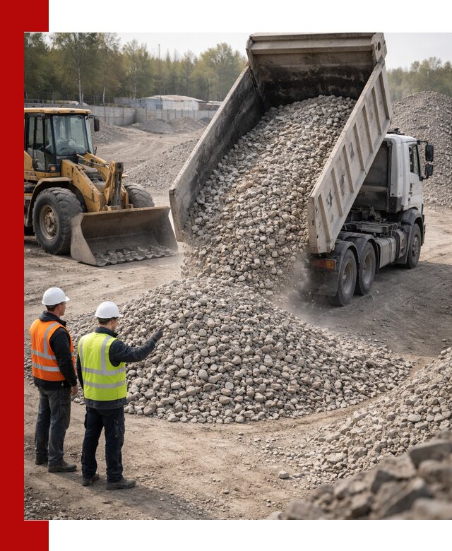 Вторичный щебень фракция 40–70 доставка в Кизляре