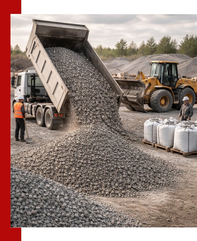 Бетонный щебень фракция 5–20 с доставкой в Кизляре