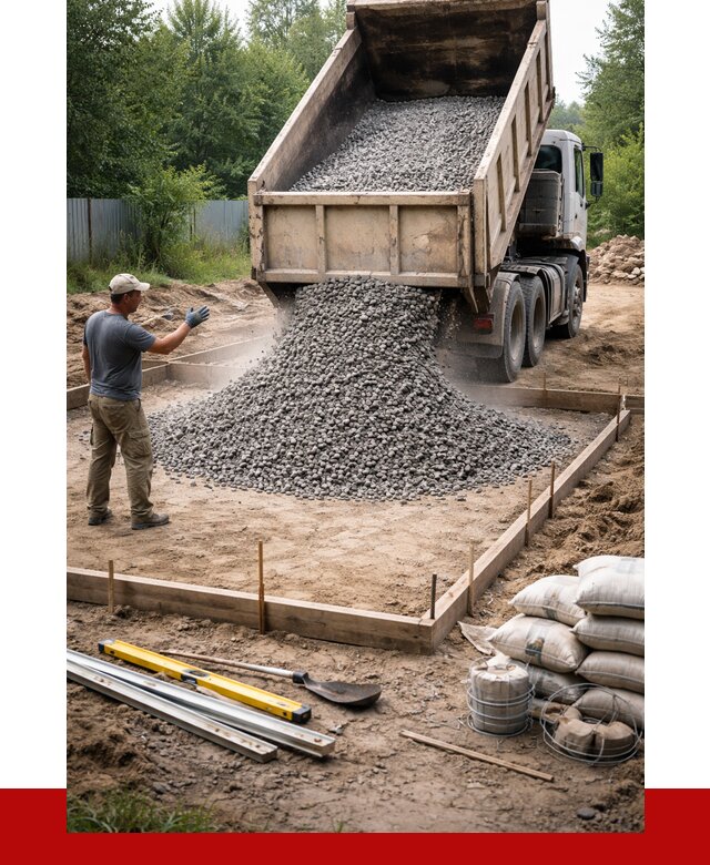 Купить щебень для фундамента в Кизляре от 4572 р. | ПРОНЕРУДКзр