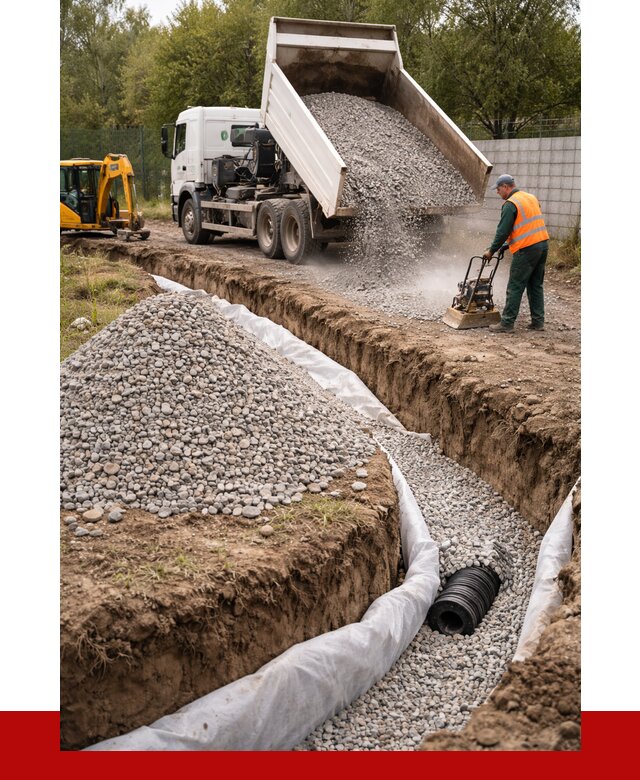 Щебень для дренажа в Кизляре от 1880 р., ПРОНЕРУДКзр доставка