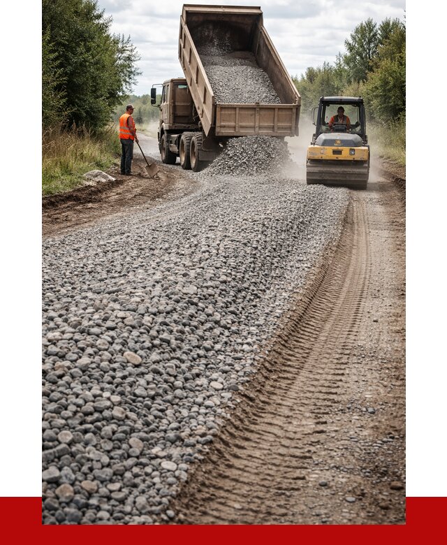 Щебень для отсыпки дороги в Кизляре от 2743 р. ПРОНЕРУДКзр