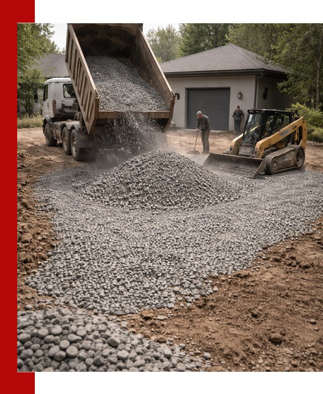 Щебень для парковки в Кизляре: доставка и укладка качественного материала