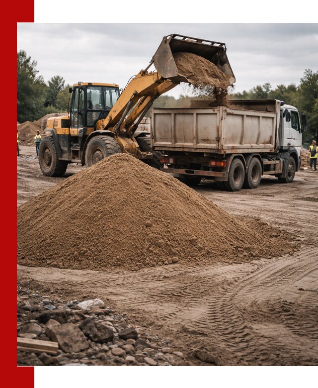 Доставка речного песка навалом в Кизляре быстро и выгодно