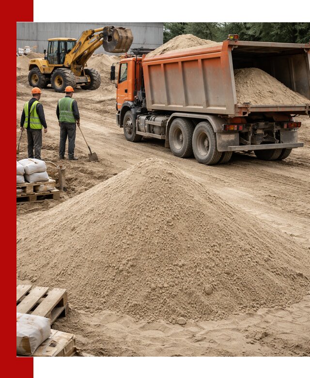 Доставка и продажа мытого речного песка в Кизляре