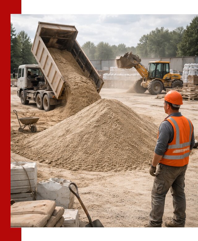 Доставка строительного песка с самосвалом в Кизляре