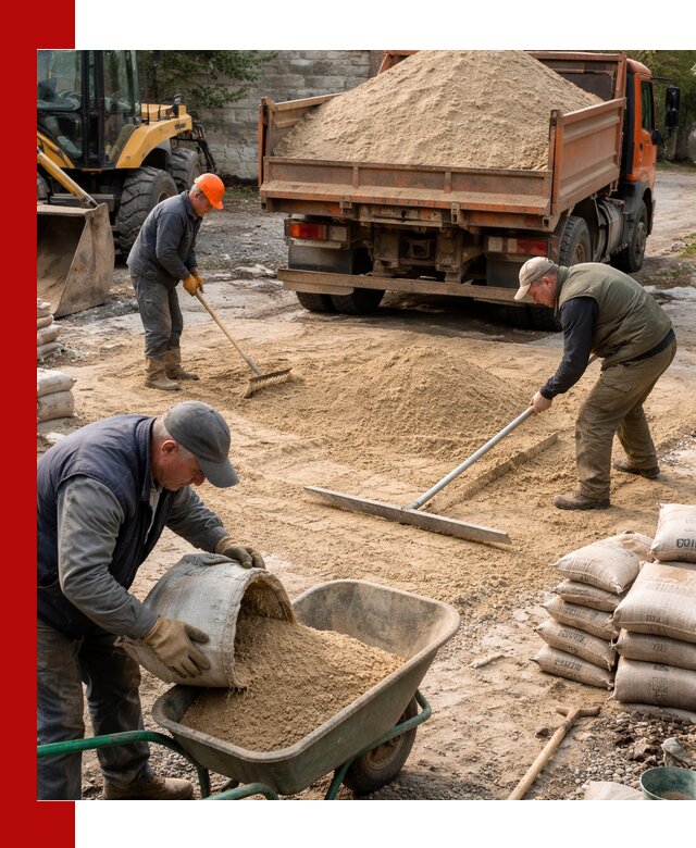 Поставка песка для стяжки в Кизляре с быстрой доставкой