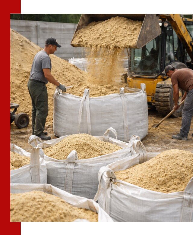 Поставка качественного песка для кладки в Кизляре