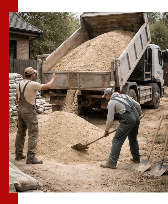 Песок для штукатурки с доставкой в Кизляре качественный и чистый