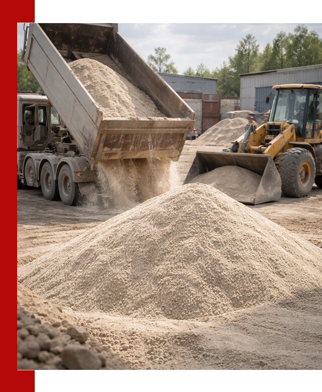 Кварцевый песок с доставкой в Кизляре для строительных работ