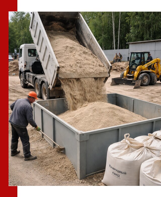 Кварцевый песок для фильтра в Кизляре — доставка и качество