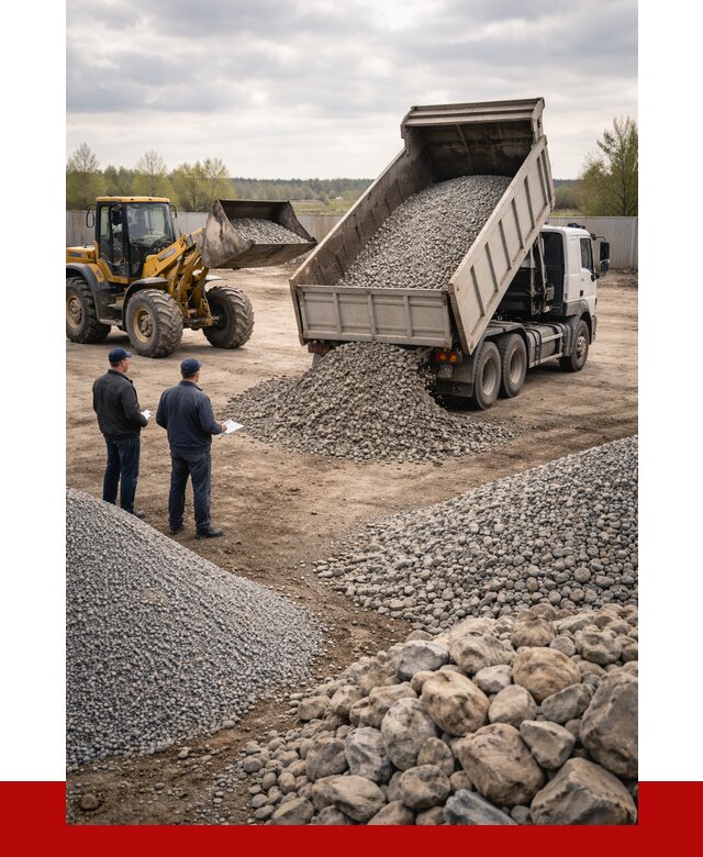 Гравий и камень с доставкой в Кизляре от 4268 р. - ПРОНЕРУДКзр