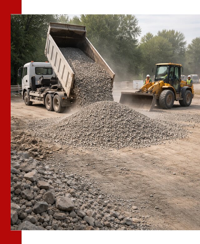 Гравий фракция 5–20 доставка в Кизляре оптом и в розницу