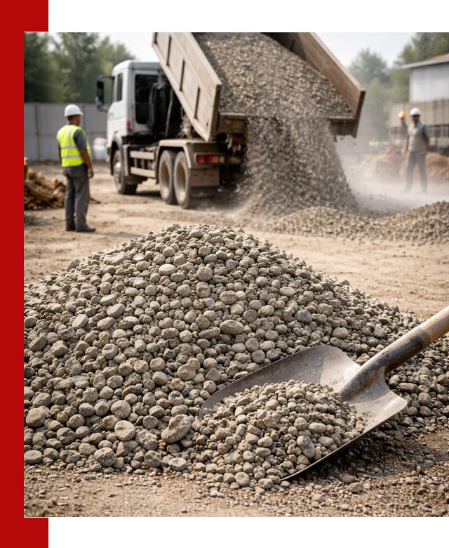 Доставка гравия фракции 20-40 в Кизляре с самосвалами