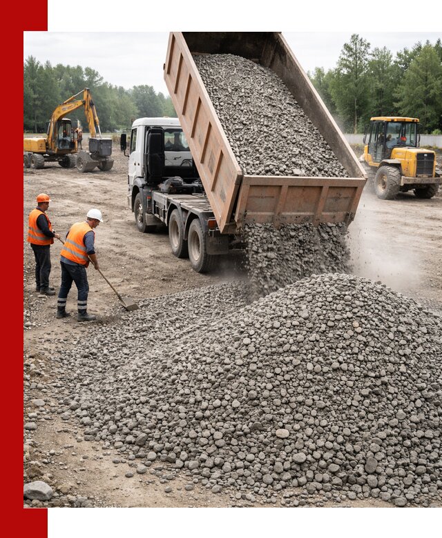 Доставка гравия фракции 40-70 в Кизляре оптом и в розницу