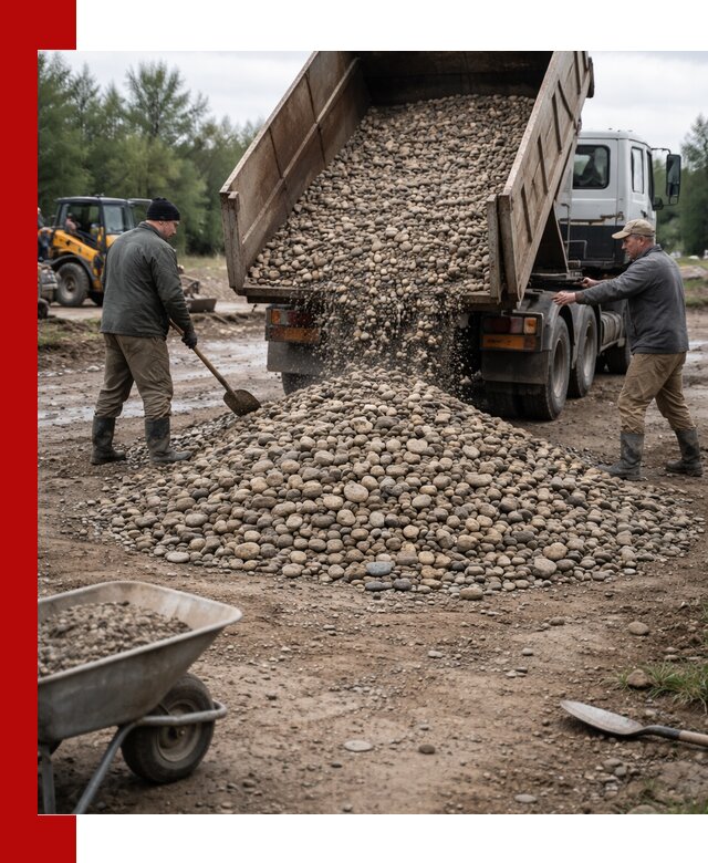 Доставка гальки речной оптом и в розницу в Кизляре