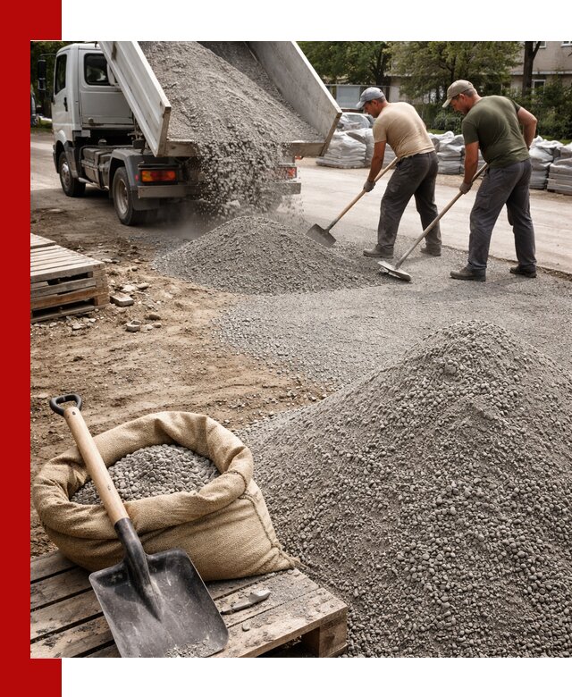 Отсев для тротуарной плитки в Кизляре — доставка и укладка