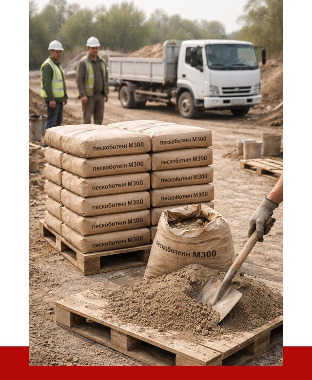 Пескобетон М300 в Кизляре с доставкой от 4725 р. за куб | ПРОНЕРУДКзр