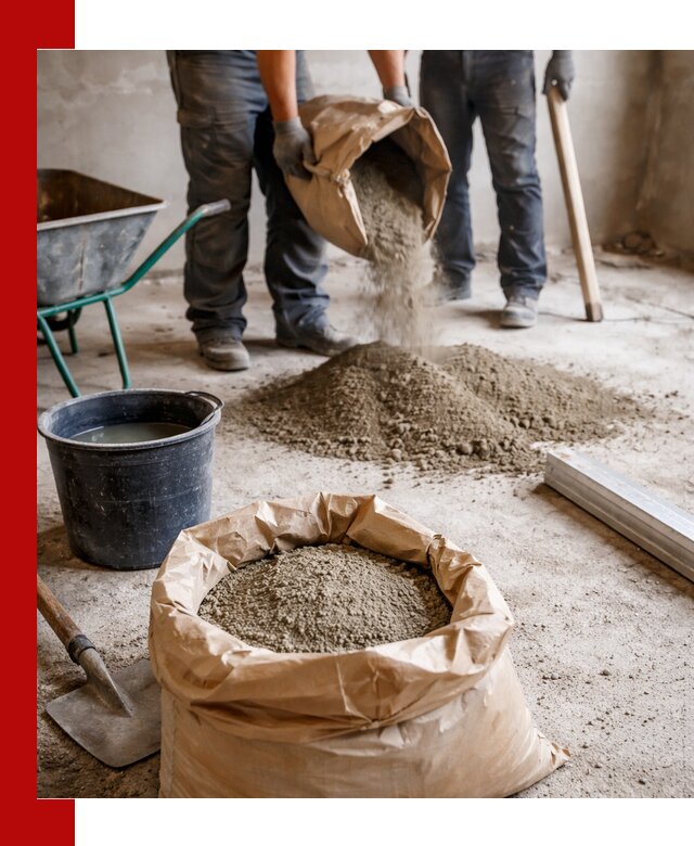 Доставка сухой смеси для стяжки в Кизляре