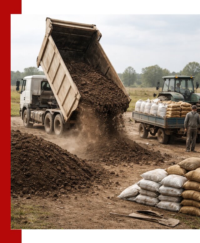 Доставка грунта и удобрений оптом в Кизляре для сельхоз и строительства