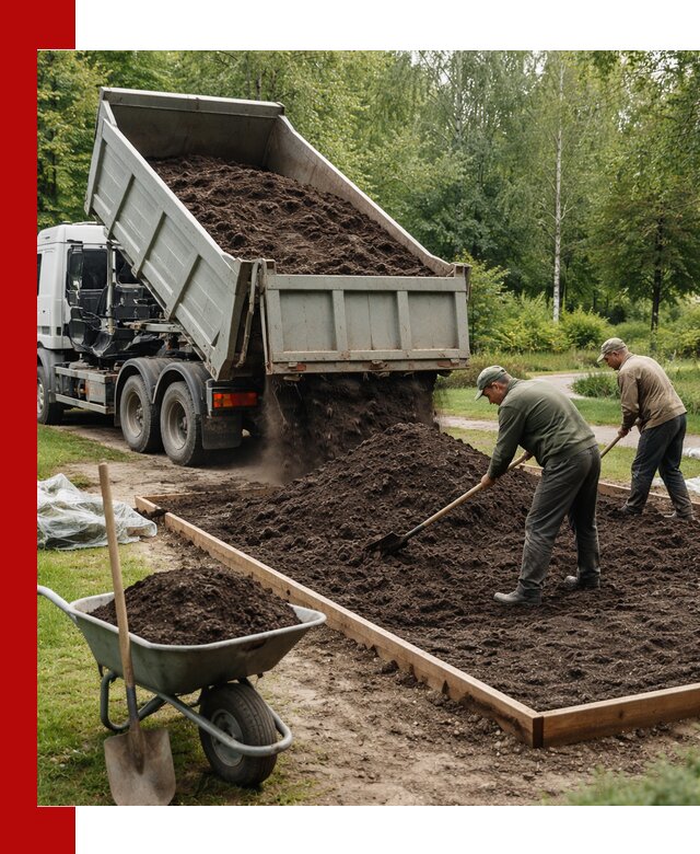 Доставка грунта для озеленения и благоустройства в Кизляре