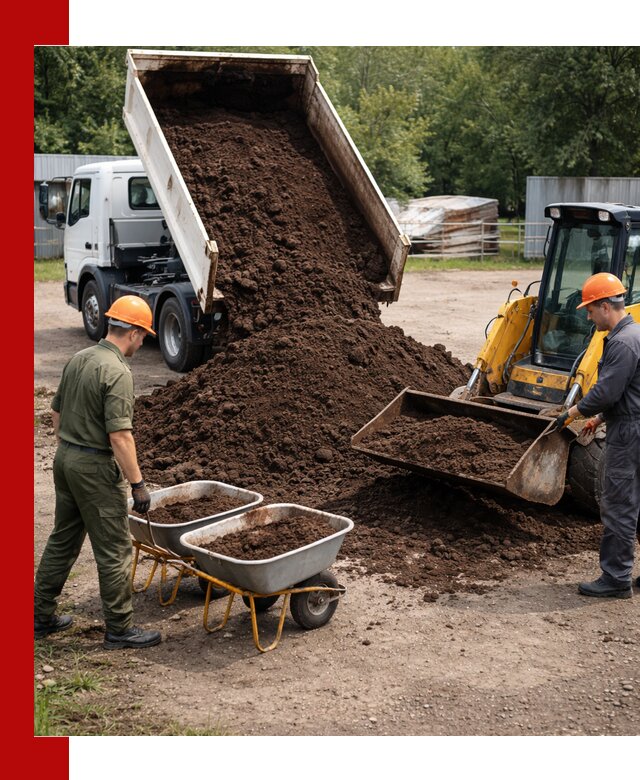 Доставка торфо-земляной смеси в Кизляре для огорода и ландшафта