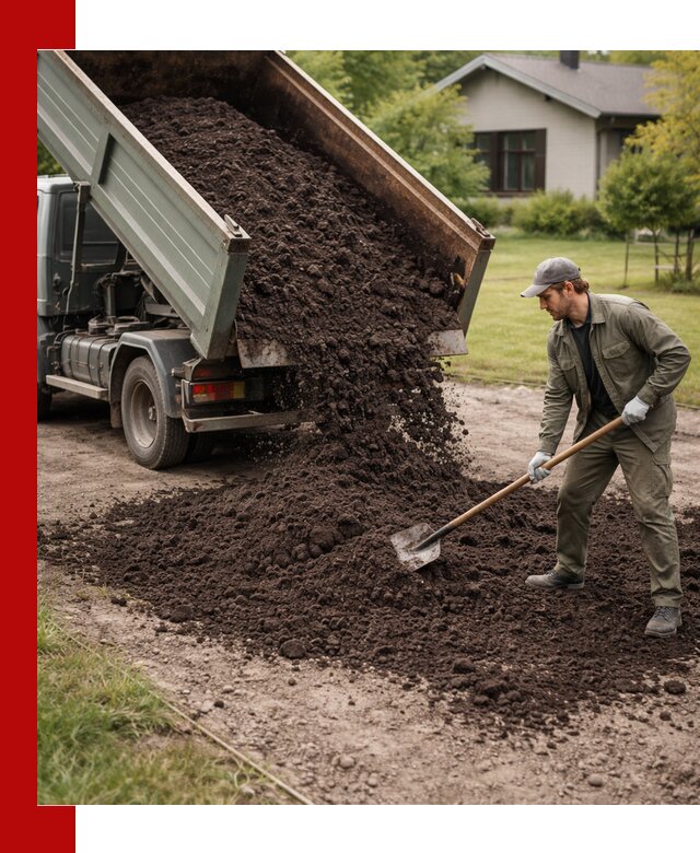 Чернозем для газона с доставкой в Кизляре быстро и качественно