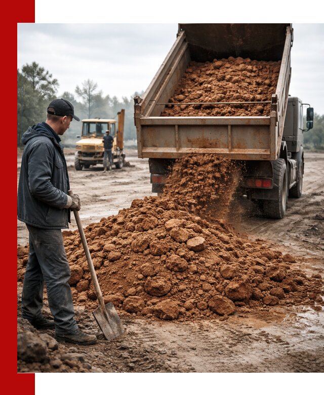 Глина для засыпки в Кизляре с доставкой самосвалами