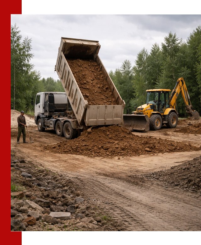 Доставка суглинка самосвалами в Кизляре подсыпка и планировка