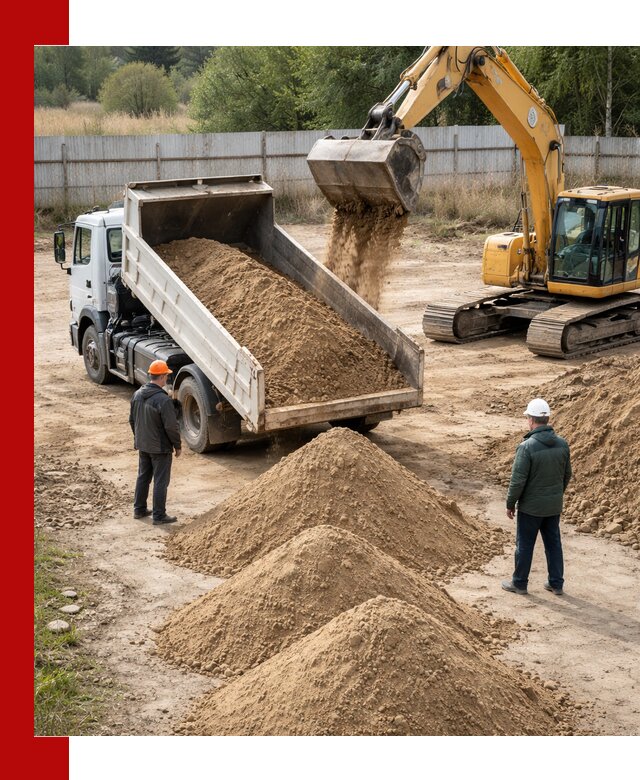Доставка супеси вагонными и автопартиями в Кизляре