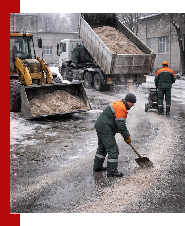 Реагент против гололеда с доставкой и нанесением в Кизляре
