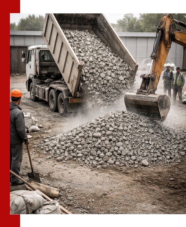 Доставка дробленого бетона в Кизляре оптом и в розницу