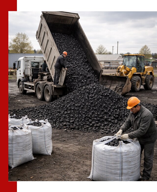 Доставка каменного угля в Кизляре оптом и в розницу