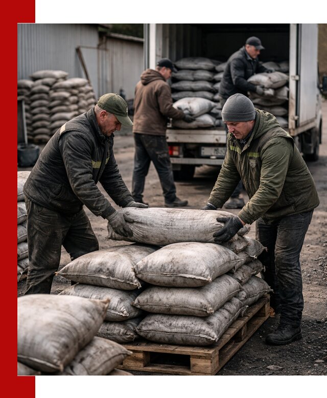 Доставка угля в мешках по выгодным ценам в Кизляре