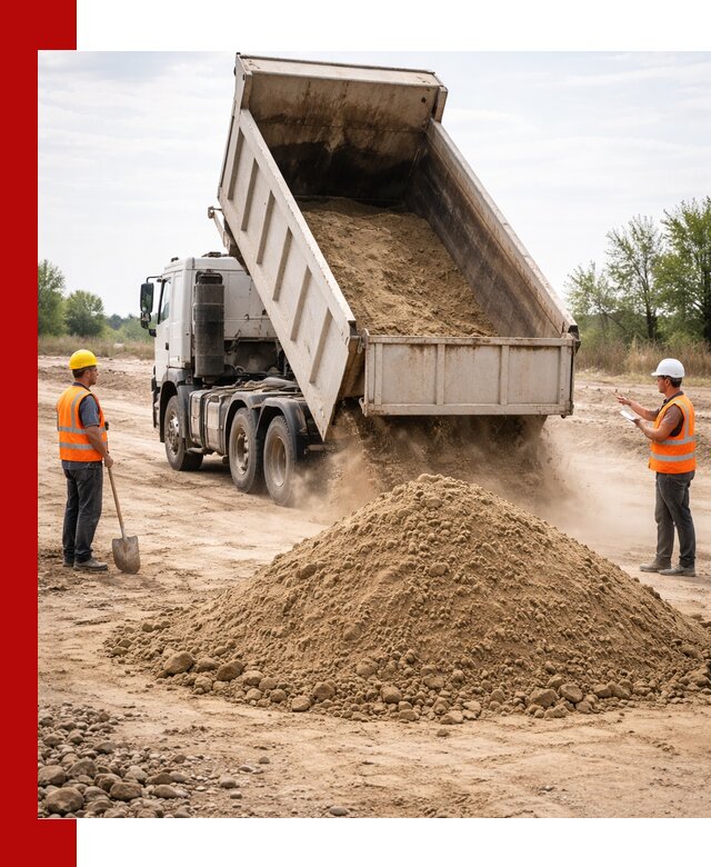 Доставка самосвалом 15 кубов в Кизляре за город и по городу