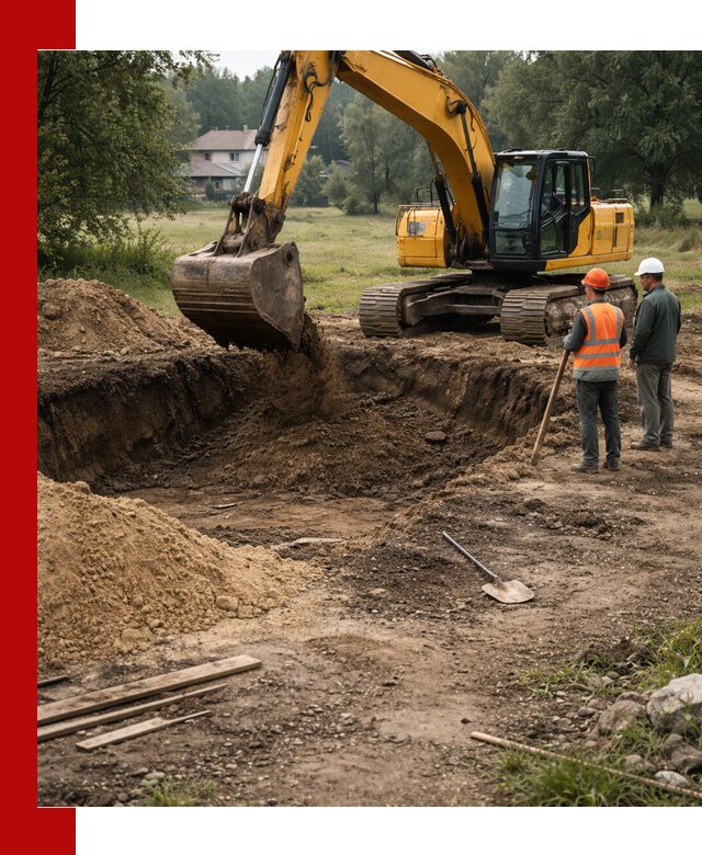 Рытье котлована под фундамент в Кизляре (быстро и недорого)