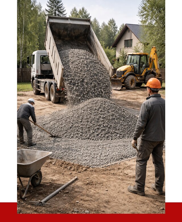 Отсыпка участка щебнем в Кизляре от 6605 р. ПРОНЕРУДКзр